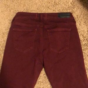 Maroon Big Star stretch jeans